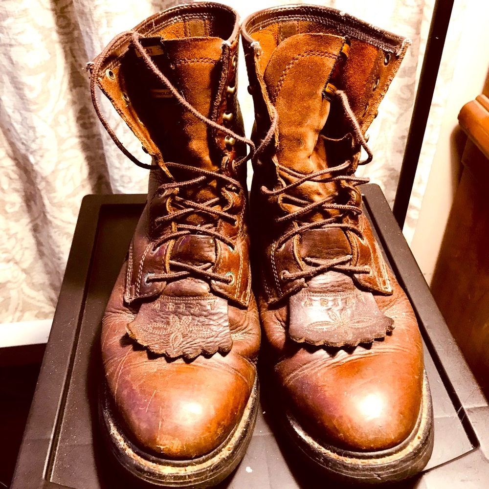 ARIAT Mens Dr Brn Lace Up Cowboy Boot 8D Style NO. 37185